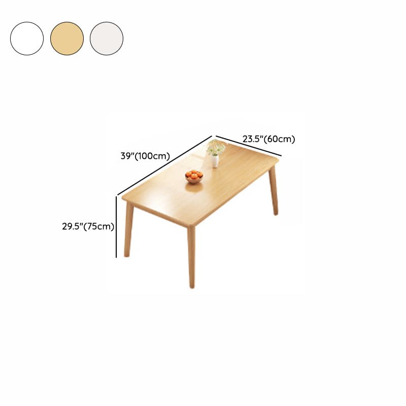 Rectangular Dining Table Set with Recycled Wood Fixed Table, Padded Chair Back, and Separable Design thumbnail 12