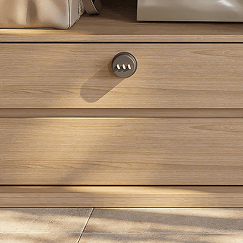 Casual White Lumber Wardrobe Closet with Soft Close Drawer, Door, Interior Shelves, and Clothing Rod thumbnail 8