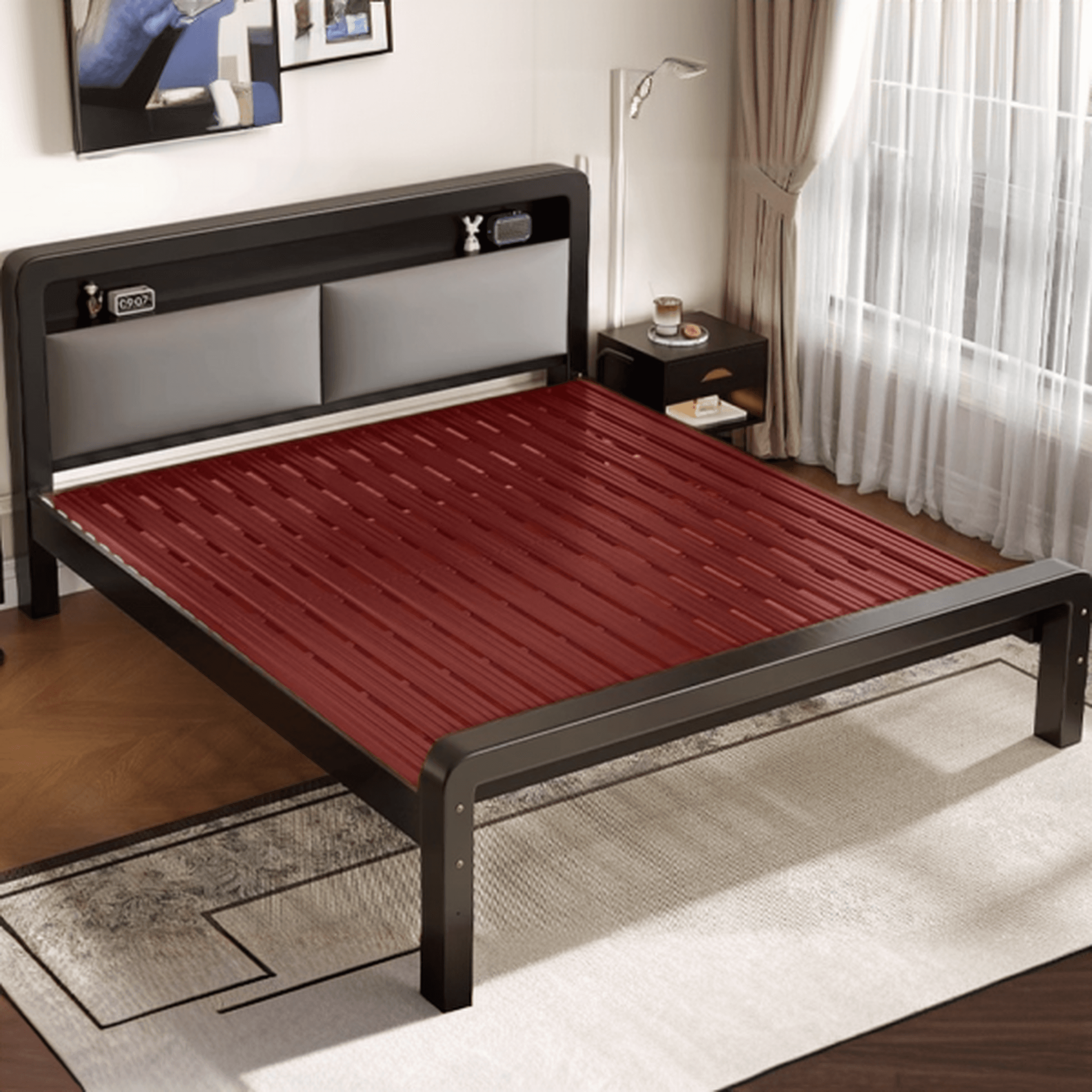 Solid Color Iron Storage Bed for Living Room thumbnail 8