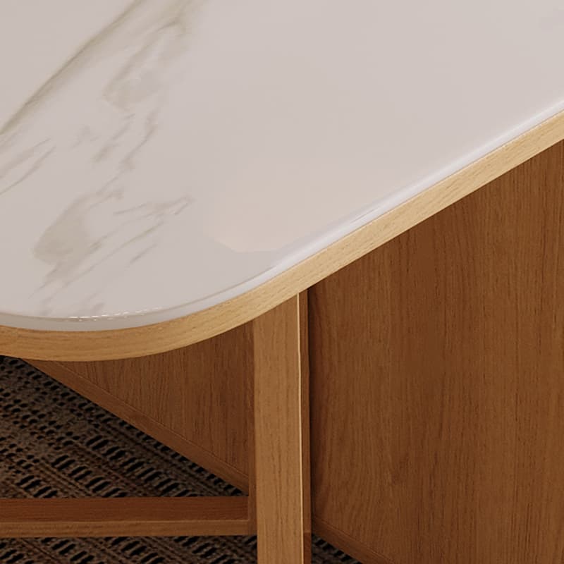 Scandinavian Folding Dining Set in Light Wood with Upholstered Chairs and Extendable Table thumbnail 6