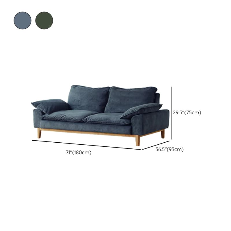 Contemporary Seats 2/1 Person Straight/L-Shaped Horizontal Left Sofa Couch /Chaise with Natural Wood Frame thumbnail 21