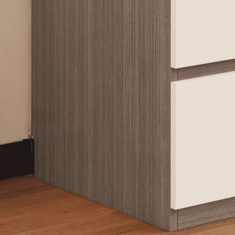 White Modish Manufactured Wood Independent Armoire Cabinet with Soft Close Drawer, Soft Close Door, and Interior Shelves thumbnail 6