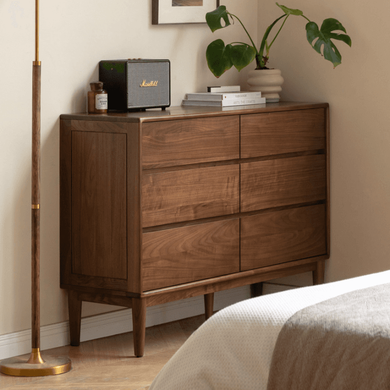 Modish Horizontal/Vertical Cocoa Double Dresser/Lingerie Chest in Raw Wood with 5 Drawers/7 Drawers/6 Drawers thumbnail 4