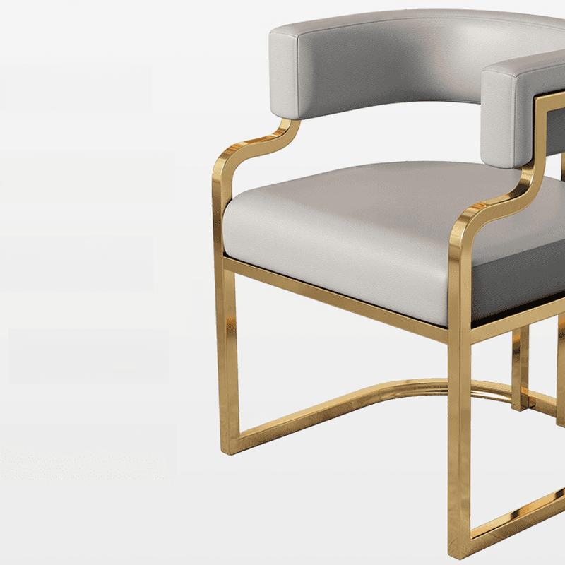 Elegant Framed Arm Chair with Gilded Legs, Secure Foot Pads, and Felt Padding thumbnail 13