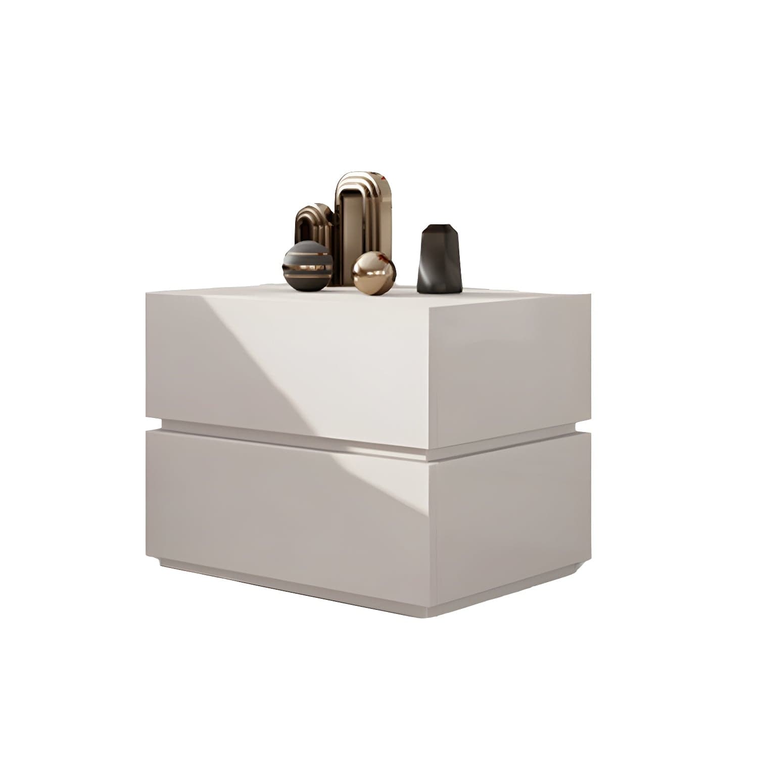 Contemporary Drawer Storage Wooden Accent Table Nightstand 15.7" Wide thumbnail 5