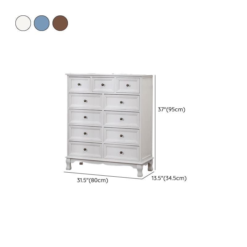 Wooden Bronze Solid Wood Dressers & Chests with Drawers Metal Handle, No Assembly - image 21