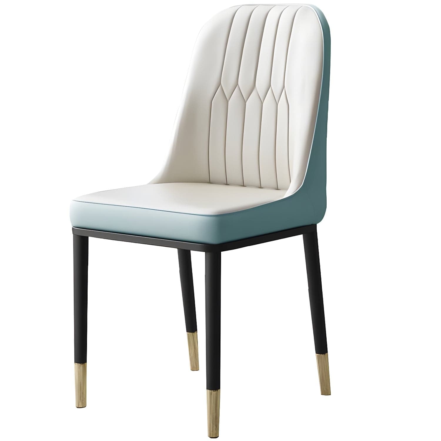 Metal Base Indoor Chair 18'' Wide Parsons Leather Chair for Restaurant thumbnail 7