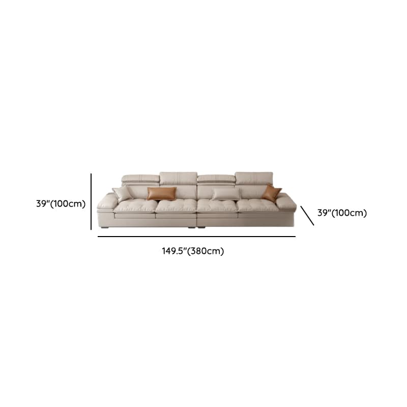 Comfortable L-Shape Corner Sectional Seats 5, Right Hand Facing with Down Seat Fill thumbnail 8