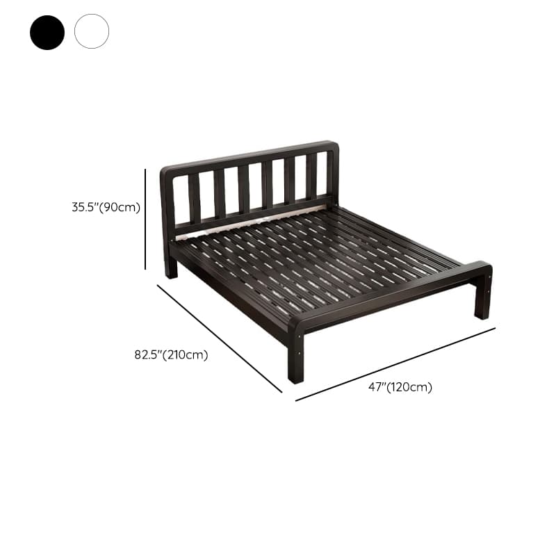 Minimalist Solid Color Tatami Bed/Platform Bed with Alloy Frame and Leg thumbnail 12
