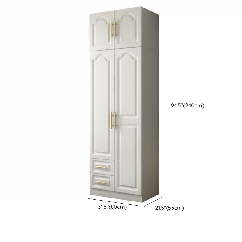 Contemporary Wood Chalk Wardrobe Closet with Interior Shelves&Clothing Rack&3-Drawer/6 Drawers/5-Drawer thumbnail 15