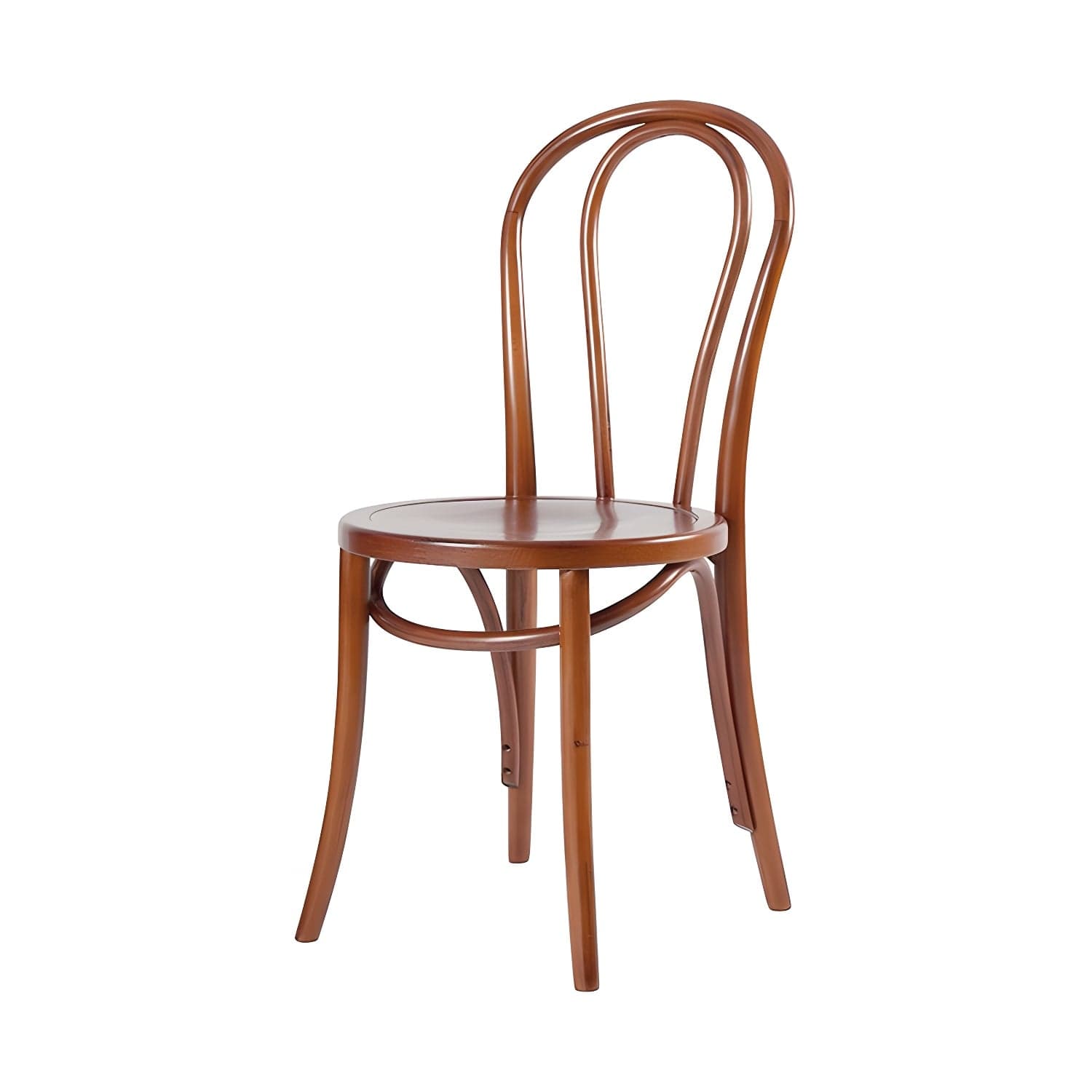 Modern Open Back Side Chair with Beech Wood Legs for Kitchen & Dining - Non-Upholstered thumbnail 9