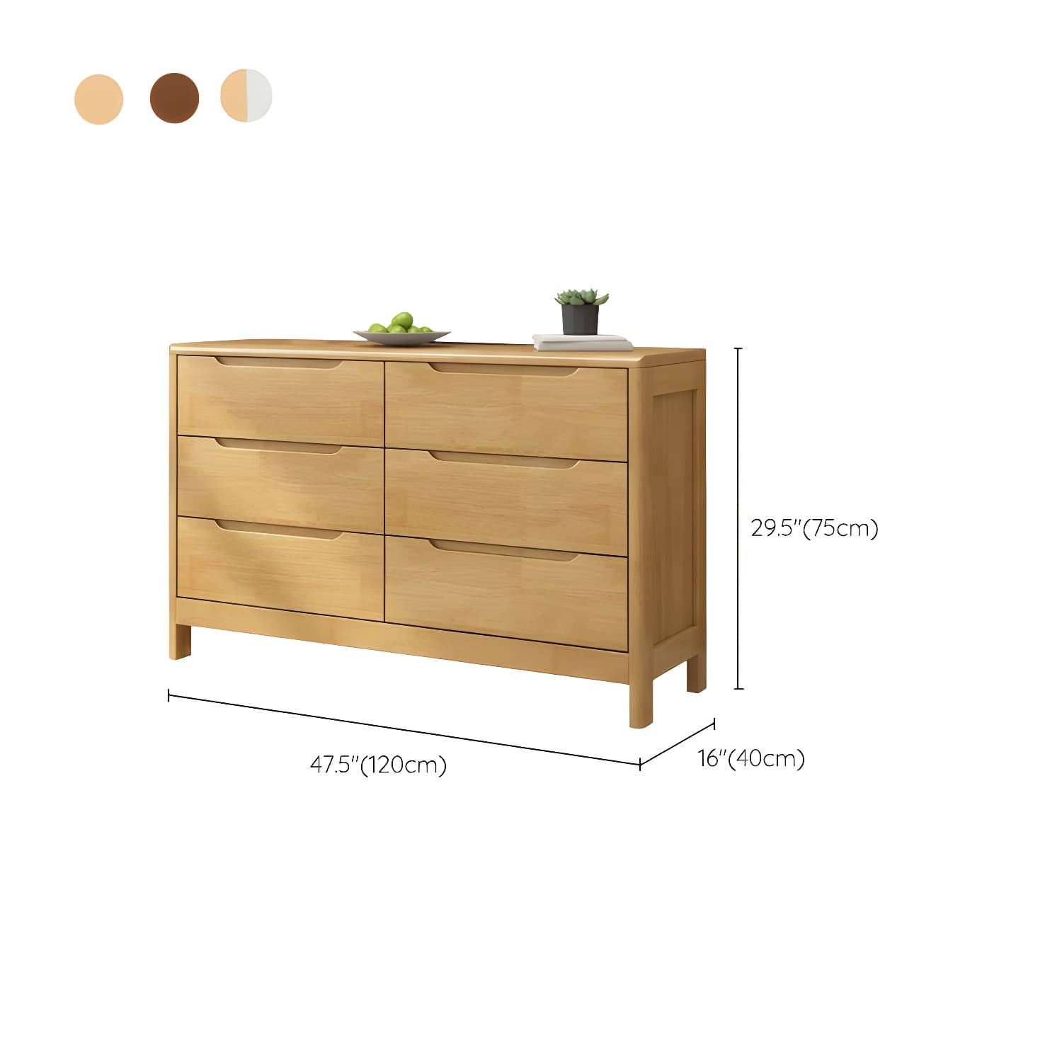 Mid-Century Modern Chest Rubberwood Squared Legs Grooves with Drawer Accent Chest thumbnail 16