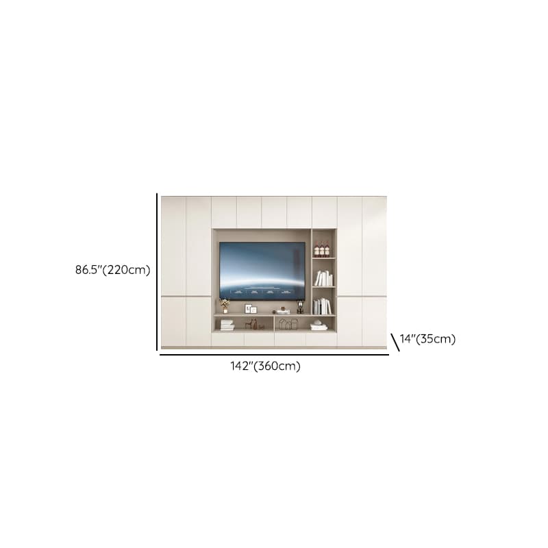 Rectangular Entertainment Center with Hutch, 2 Bookcases, Bridge, and Hutch Included thumbnail 11