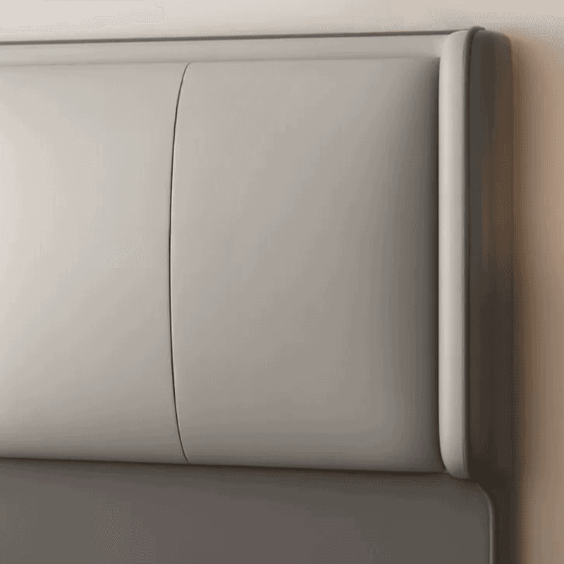 Simplistic Style Wingback Headboard in Pine Wood with No Distressing, Rectangular Shape for King/Queen/Full Bed, Featuring Sponge Upholstery and Standard Height thumbnail 7
