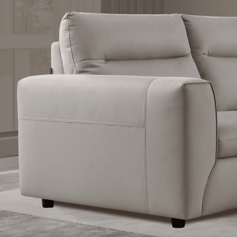 Straight/L-Shape Cotton Upholstered Sofa Couch/Sofa Chaise, Horizontal/Right Hand Facing Orientation thumbnail 5