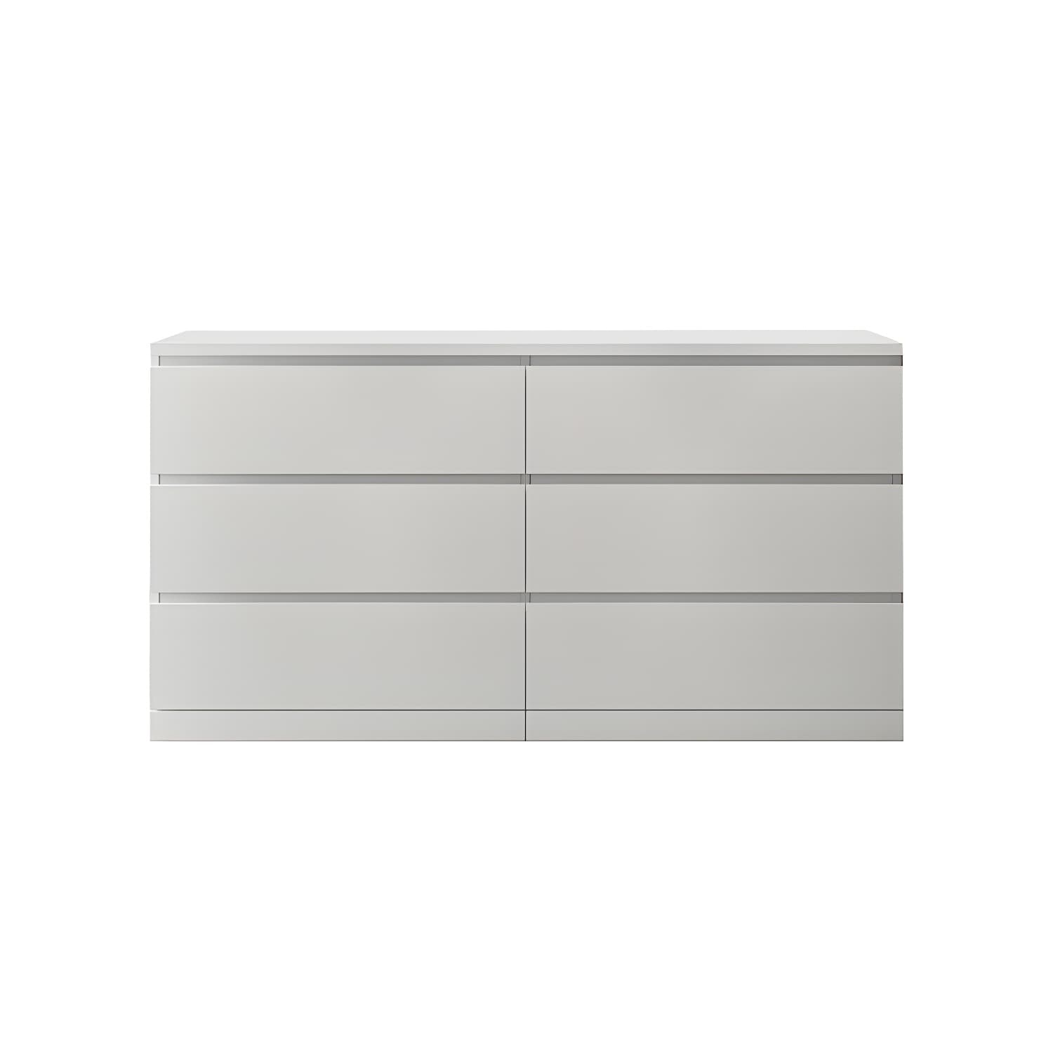 Contemporary 15.7" Wide White Chest Soft-Close Drawers Storage Chest thumbnail 5