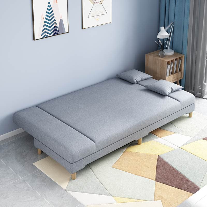 Contemporary Modern Grey/Azure/Emerald Green Sleeper, Solid Color, 3-Seater with 2 Pillows thumbnail 16