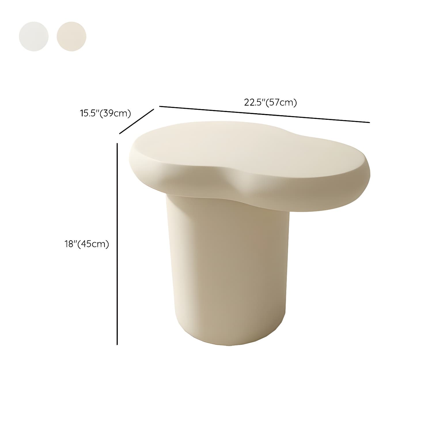 Cloud Shape Coffee Cocktail Table in Solid Wood Modern Style thumbnail 18