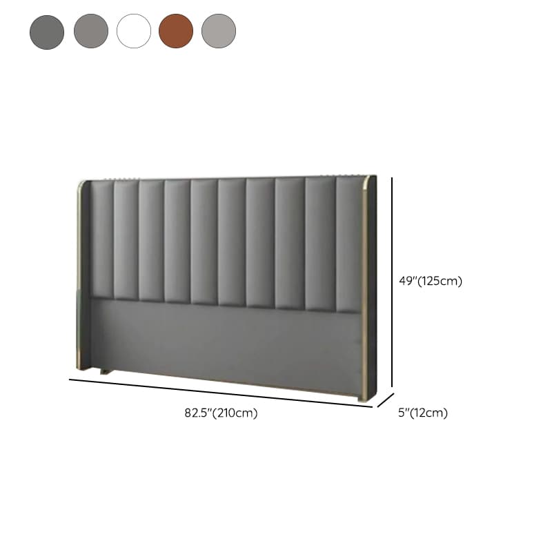 Modish Style Wingback Headboard in Timber with No Distressing, Rectangle Shape for King/Queen/Full Bed, Featuring Sponge Upholstery and Standard Height thumbnail 12
