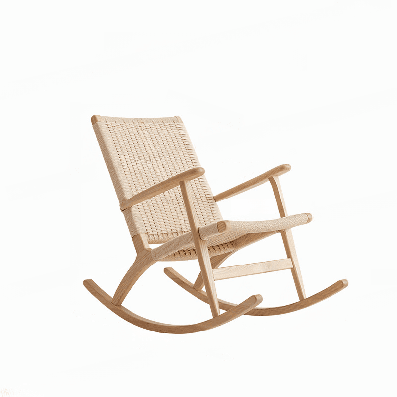 Wood Front Porch Rocking Chairs with Rear Back, Stationary thumbnail 17