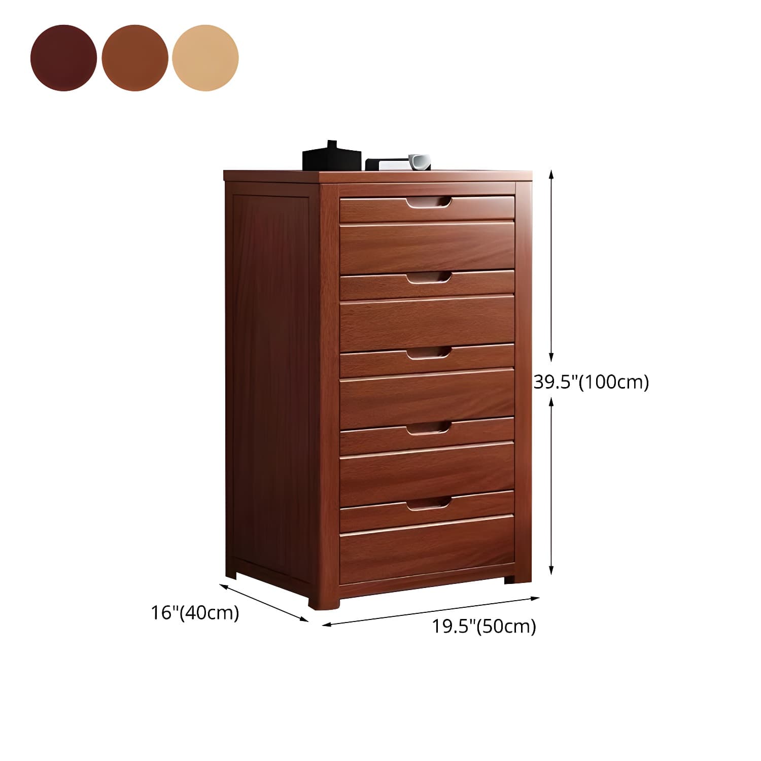 Bedroom Dresser Vertical Solid Wood Storage Chest with 3 / 4 / 5 Drawers - image 20