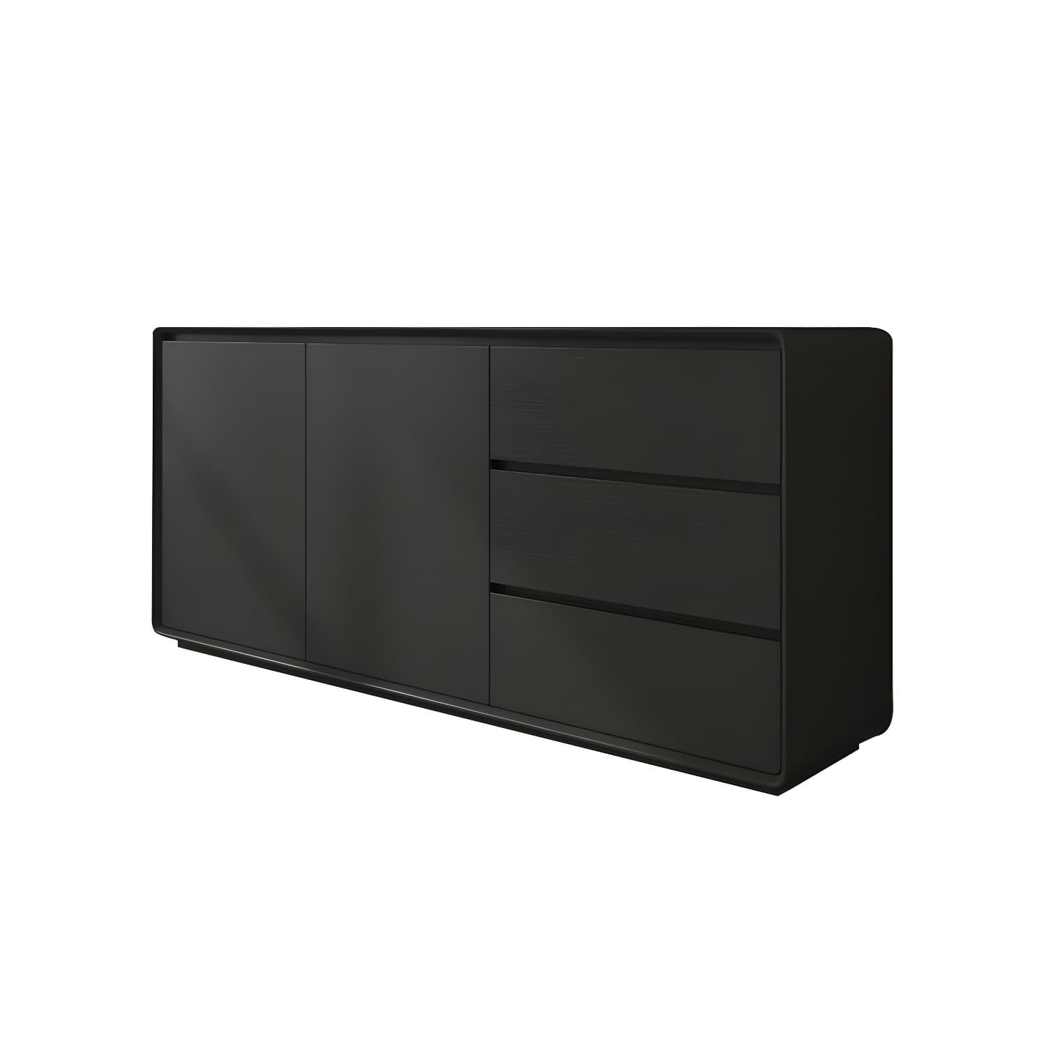 Modern and Contemporary Credenza Wood Dining Buffet with Cabinets and Drawers thumbnail 1