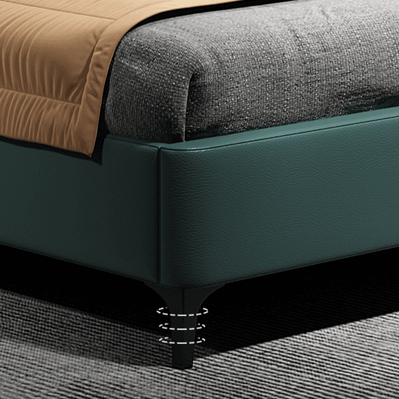 Lime Green Solid Color Timber Storage Bed/Platform Bed for Living Room thumbnail 8