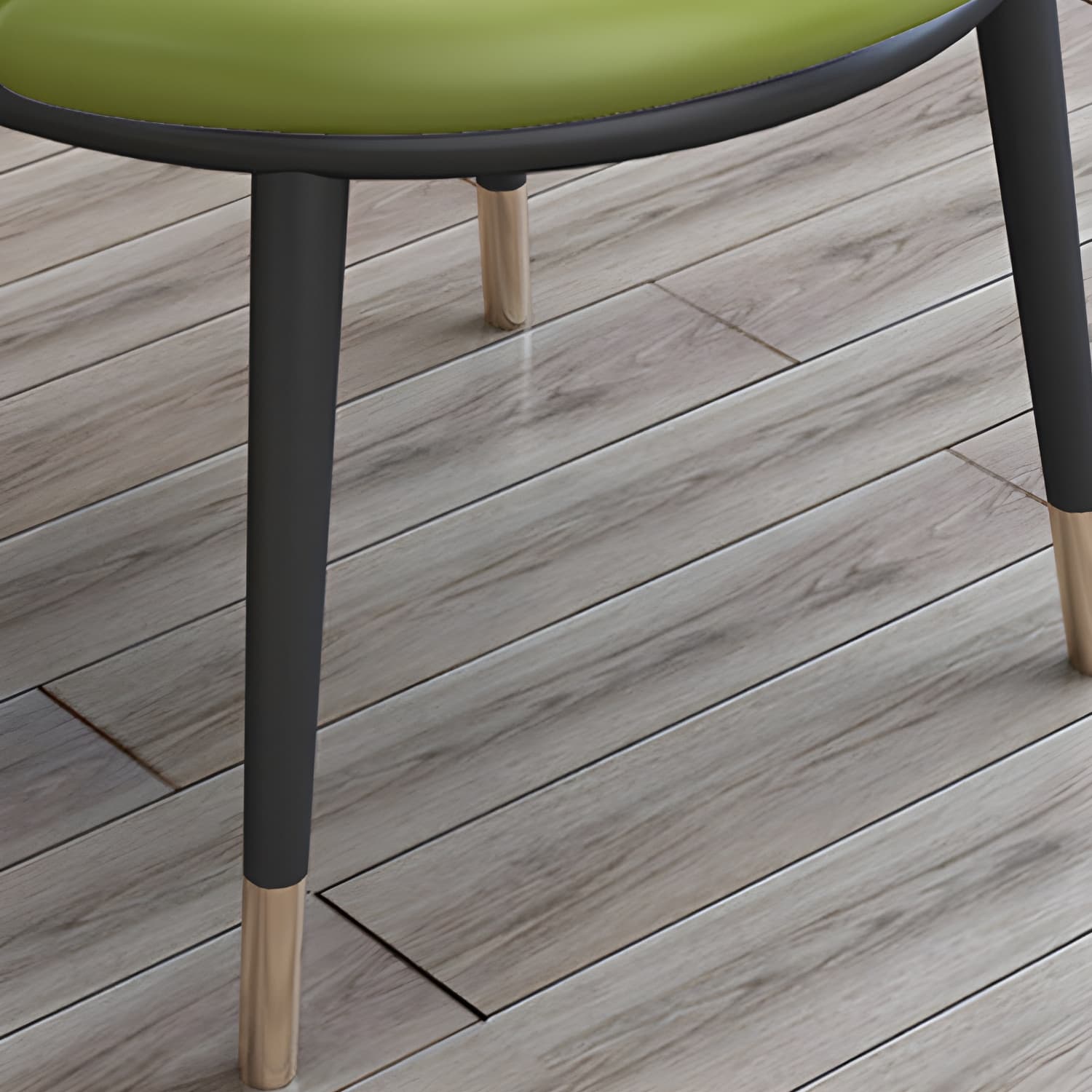 Faux Leather Contemporary Dining Chair with 4 Legs Matte Finish Solid Back Chair thumbnail 24
