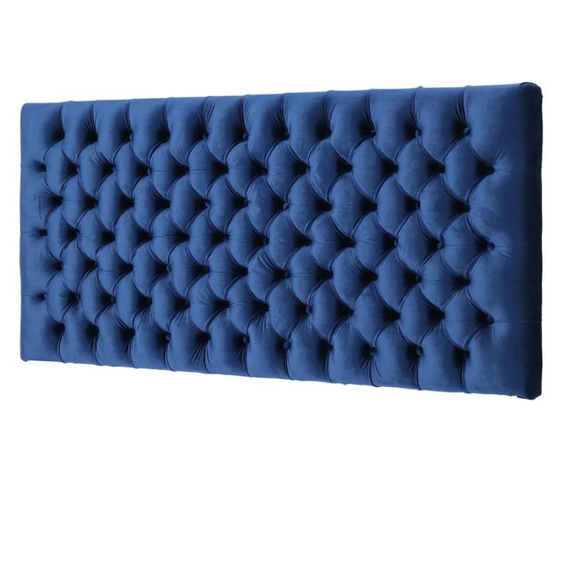 No Distressing Twin XL/Full/Queen Panel Headboard with Nailhead Border, Portman Shape, Sponge Fill, Wall Mounted, Low Height thumbnail 3