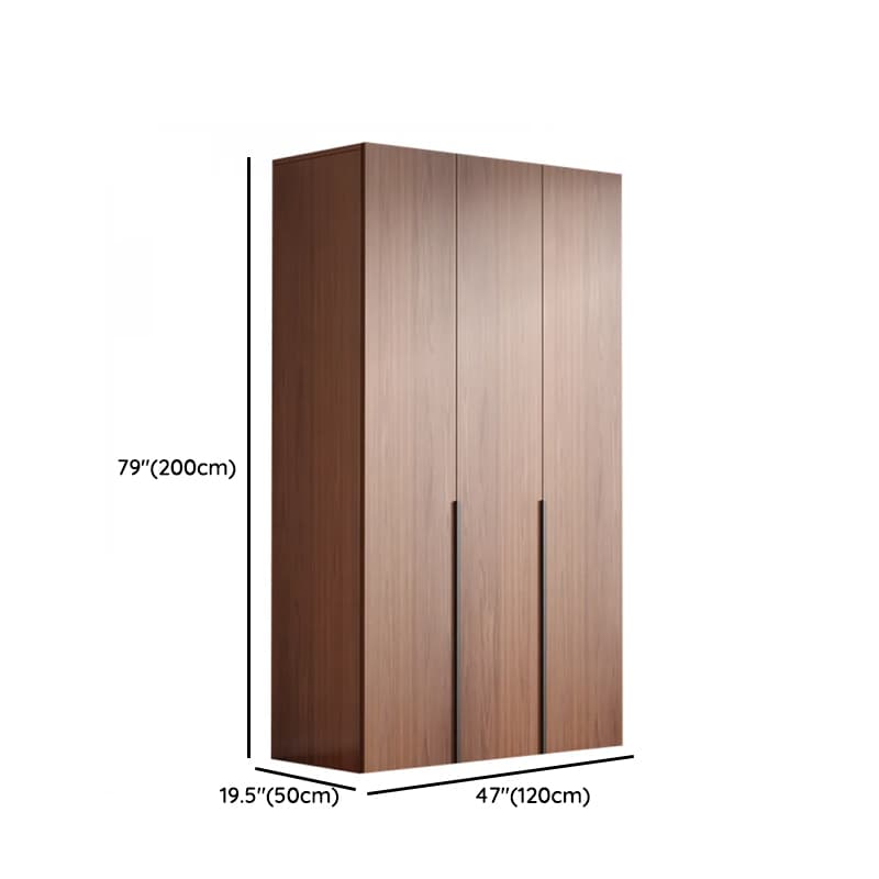 Sepia Minimalist Lumber Independent Cabinet Armoire with Soft Close Door, Interior Shelves, and Hanging Rod thumbnail 10