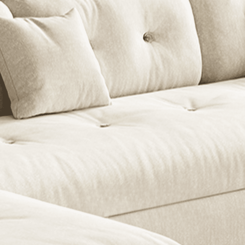 Straight White Sofa Recliner with Under-seat-storage and Stitch-tufted Design in Horizontal Orientation thumbnail 4