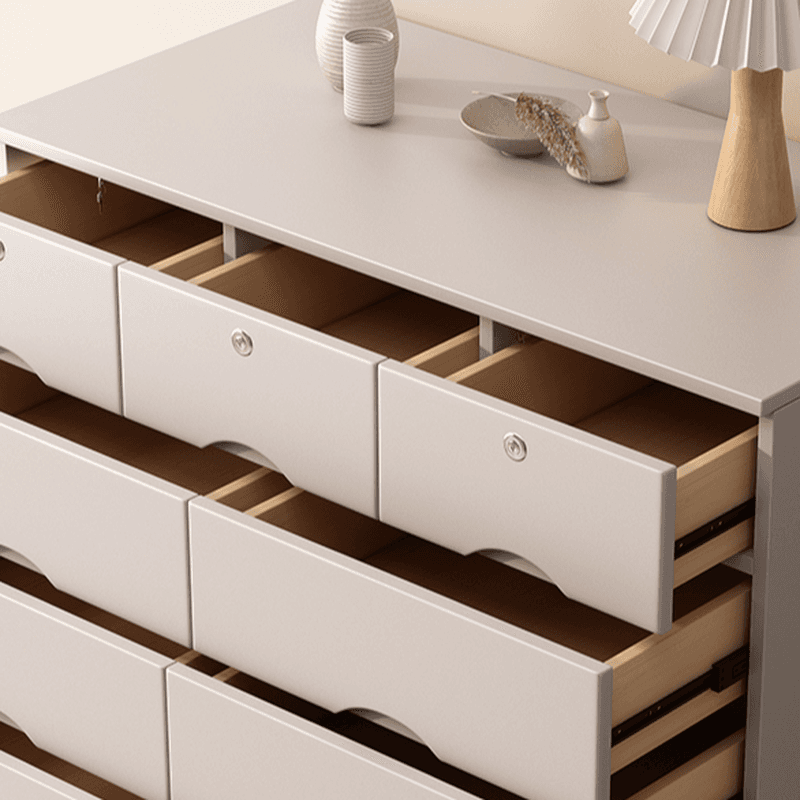 Light Gray Simple Cube Console Dresser for Parlor thumbnail 6