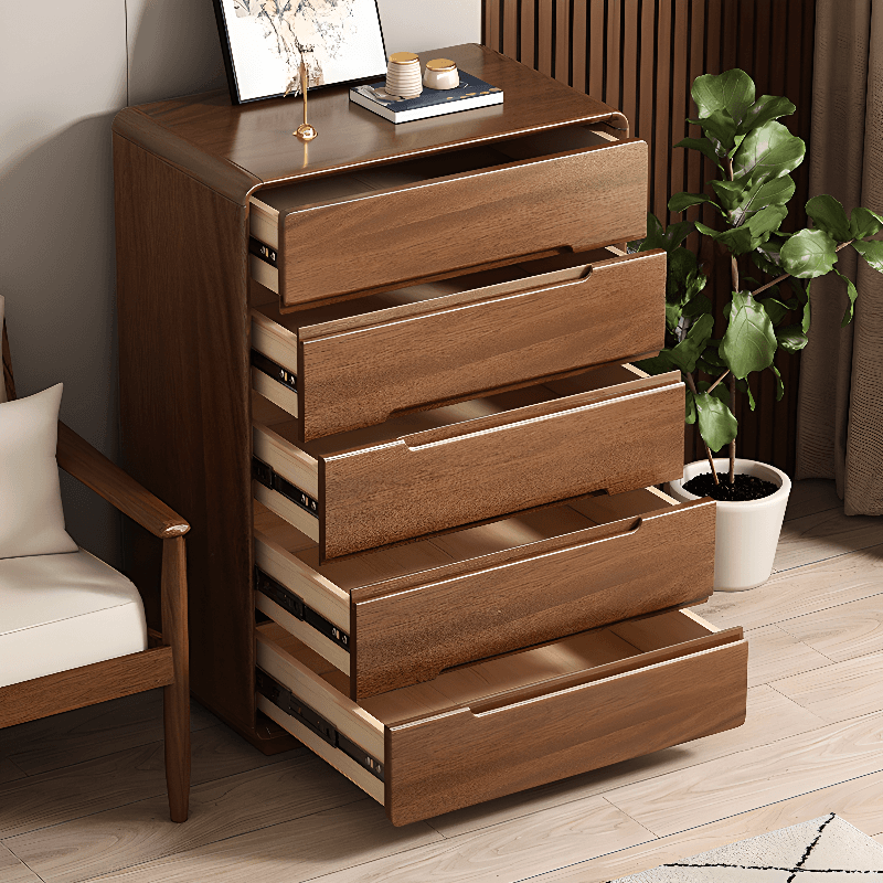 Trendy Raw Wood Horizontal/Vertical Bachelor Chest with 5 Drawers/4 Drawers/6 Drawers thumbnail 5