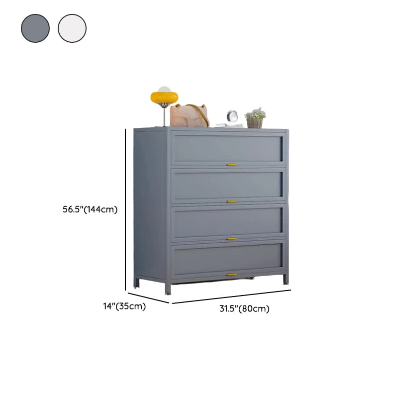 Casual Iron Desk Combo Dresser with Multiple Cabinets and Interior Shelves Options thumbnail 15