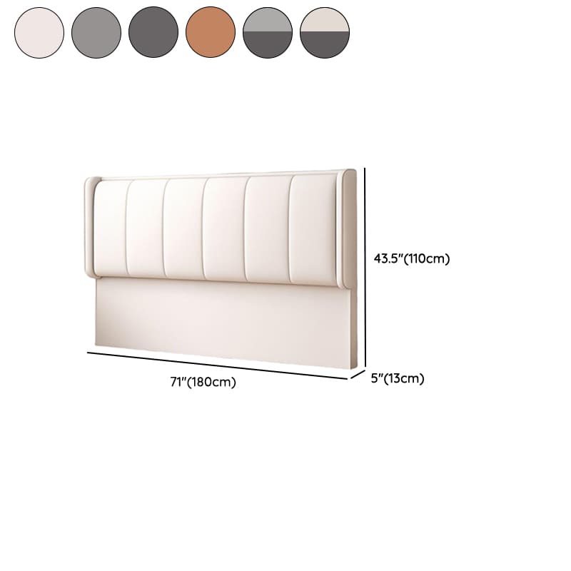 Simplistic Wingback Headboard in Pine Wood with No Distressing, Rectangular Shape for King/Queen/Full Bed, Featuring Sponge Upholstery and Standard Height thumbnail 13
