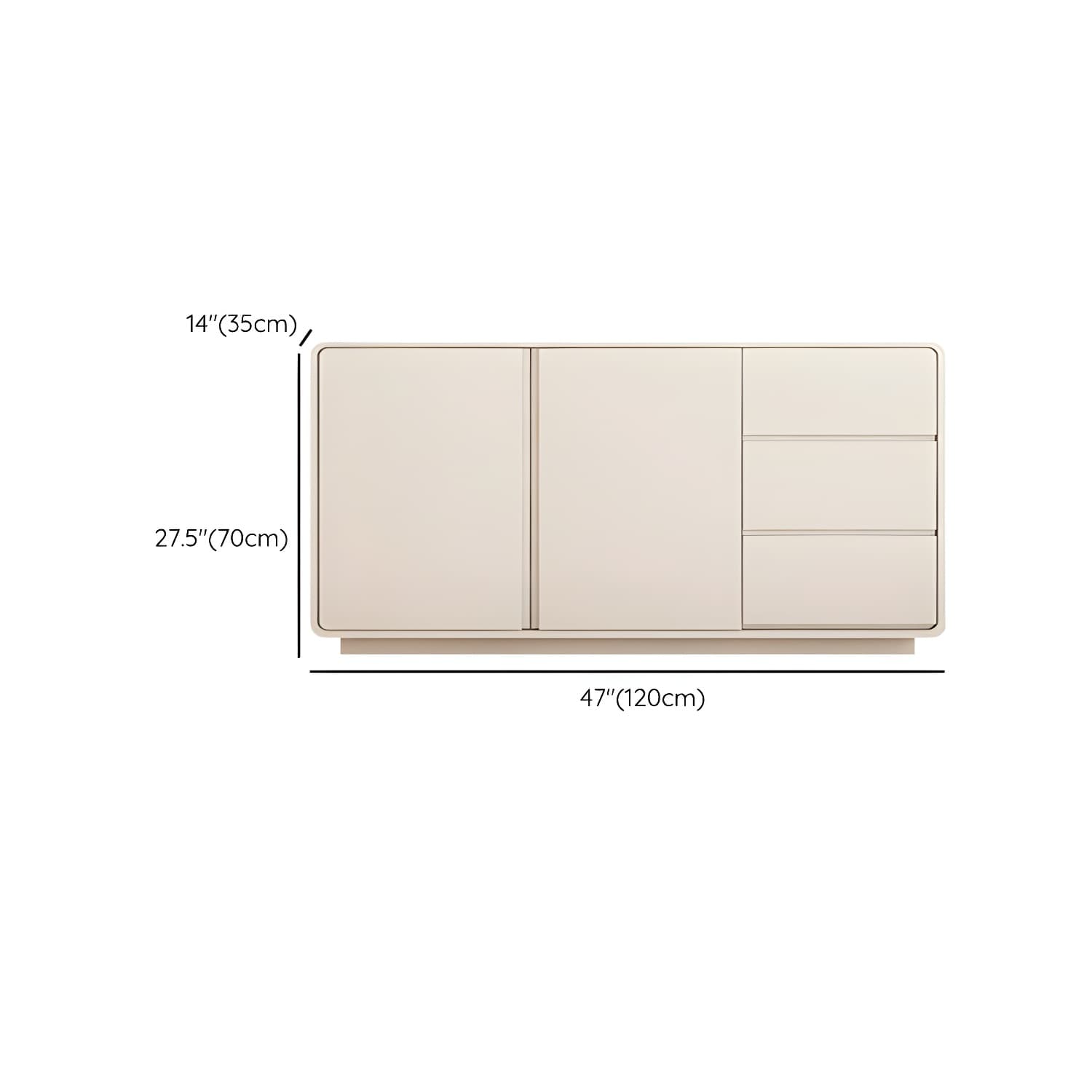 Modern White Double Dresser with Drawers and Soft Close Glides thumbnail 12