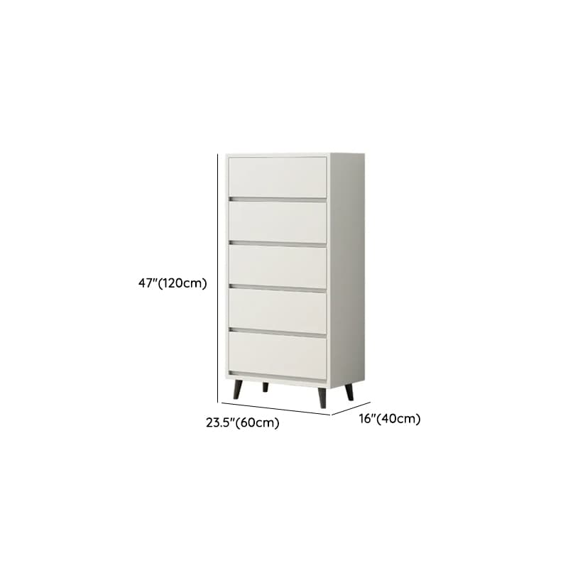 White Simple Raw Wood Console Dresser/Lingerie Chest/Bachelor Chest with 6/4/8 Drawers in Horizontal/Vertical Orientation thumbnail 14