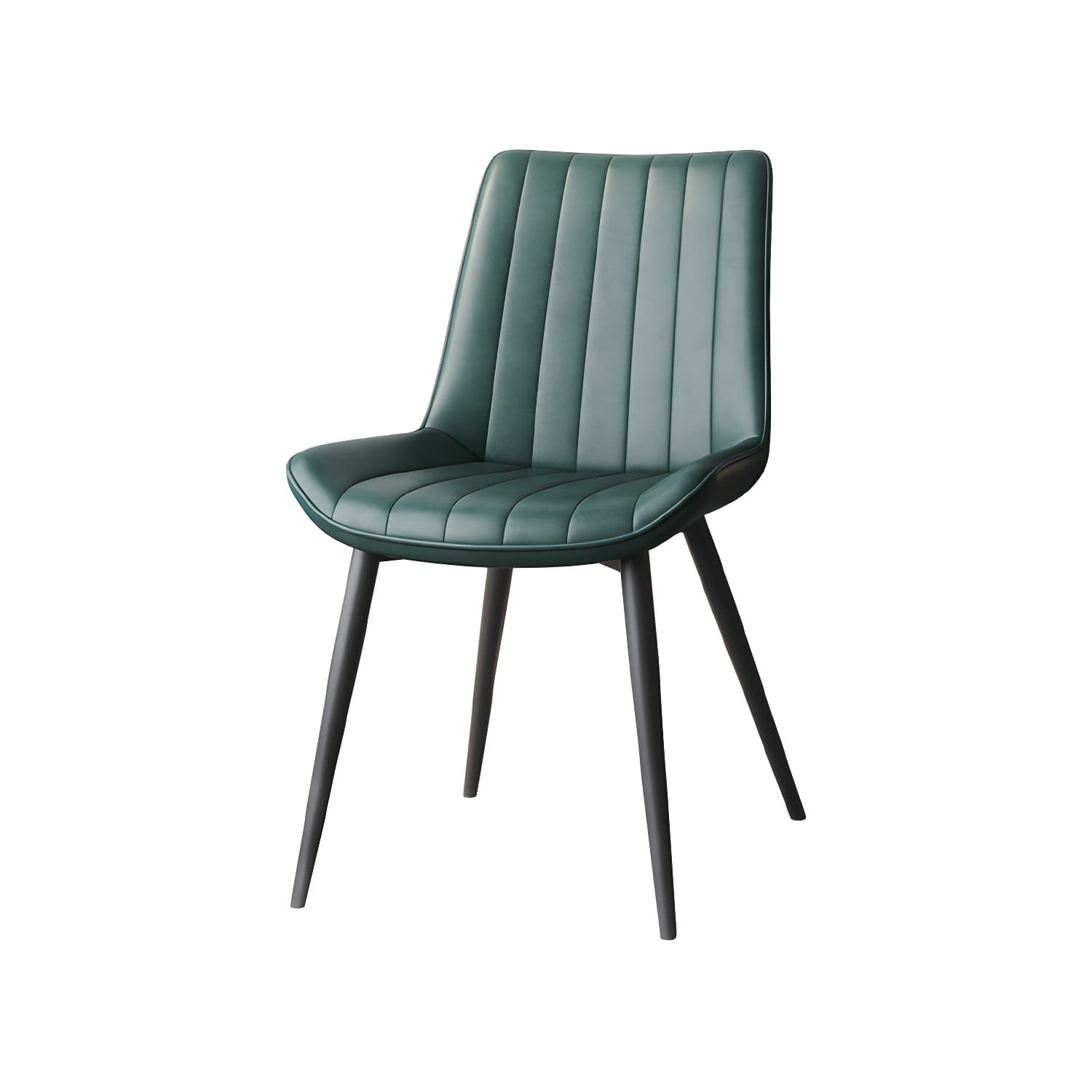 Scandinavian Study Room Leather Side Chair Matte Finish Parsons Dining Chairs thumbnail 5