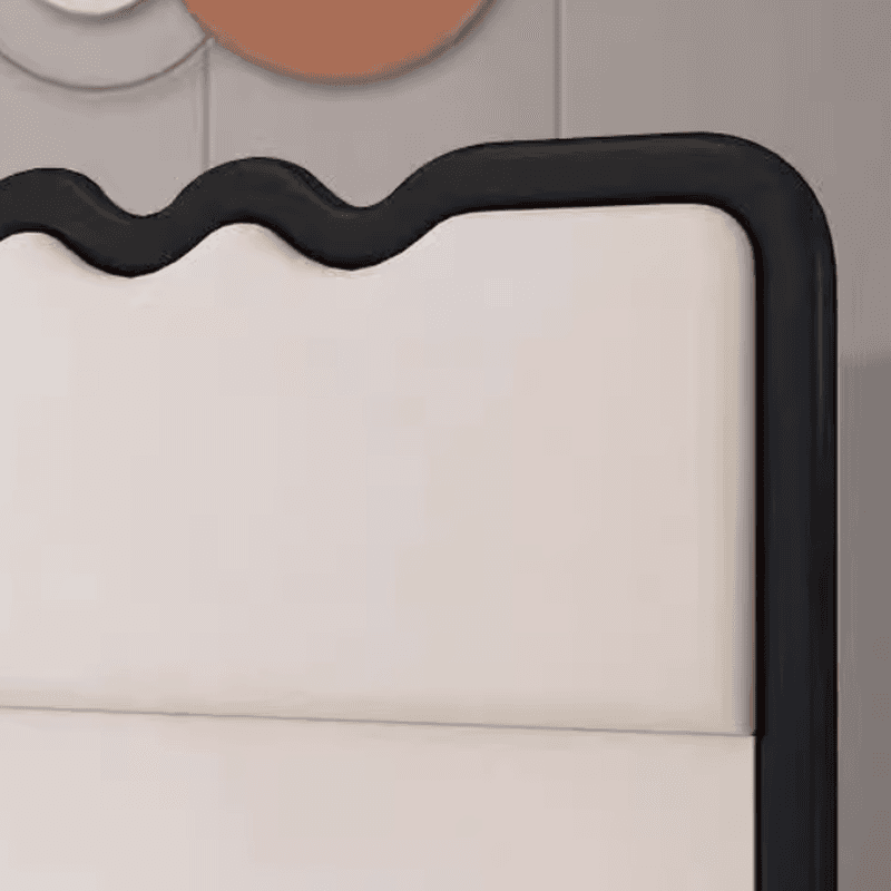 Modish Style Panel Headboard with No Distressing in Timber for King/Queen/Full Bed, Featuring Sponge Upholstery Fill, Free-standing Installation, and Standard Height thumbnail 11