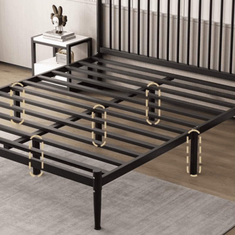 Solid Color Iron Slat Bed for Living Room thumbnail 9