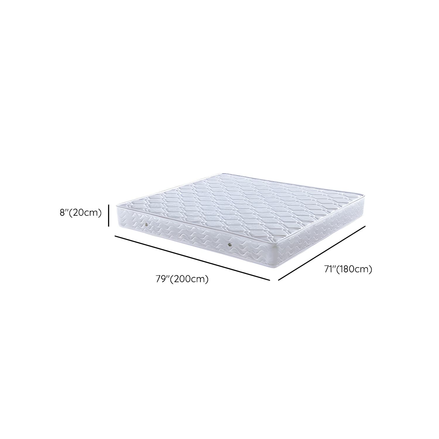Northern European Solid Wood Bed Frame Mattress Included Panel Bed with Headboard thumbnail 16