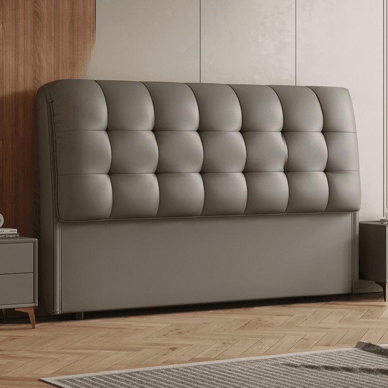 Simplistic Style Panel Headboard with No Distressing, Piled Tufted Rectangular Design for Queen/Full/Twin XL Bed, Featuring Sponge Upholstery and Standard Height thumbnail 4