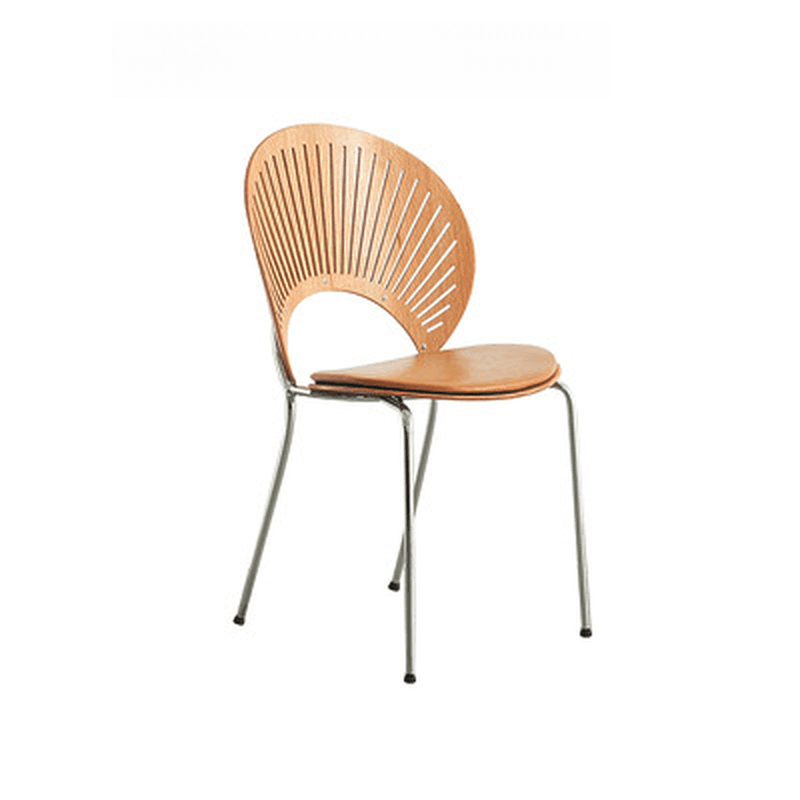 Dining Room Sturdy Side Chair with Outlined Frame and Foot Pads thumbnail 15