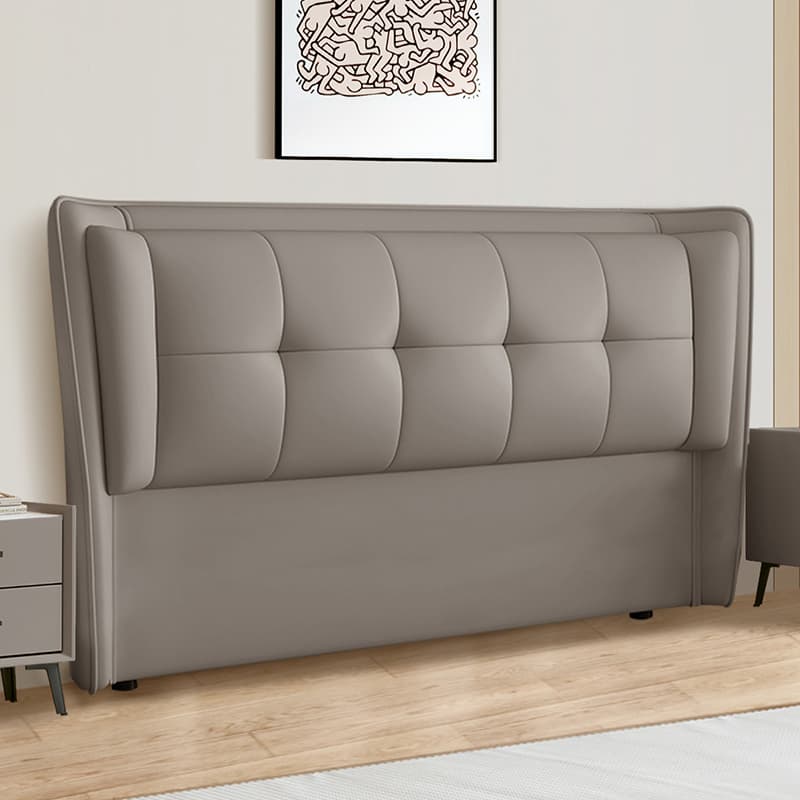 Standard（36-55“） Free-standing Standard Rectangular Full(54"W x 75"L) Stitch-tufted Wingback Headboard with Timber Frame and Sponge Filing thumbnail 4