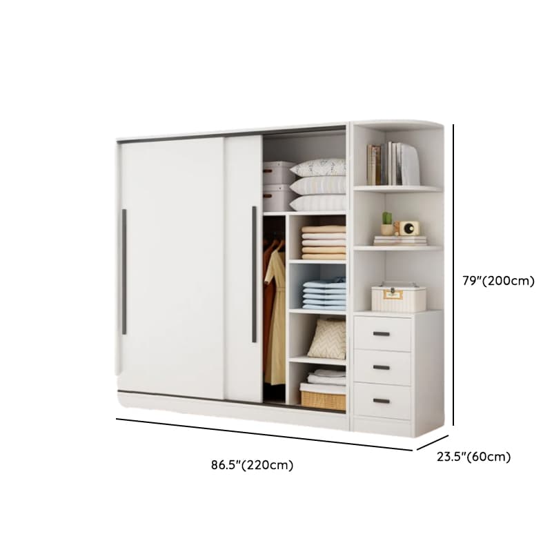 Chalk Modish Wood Dressing Station Soft Close Drawer Soft Close Door Interior Shelves thumbnail 23