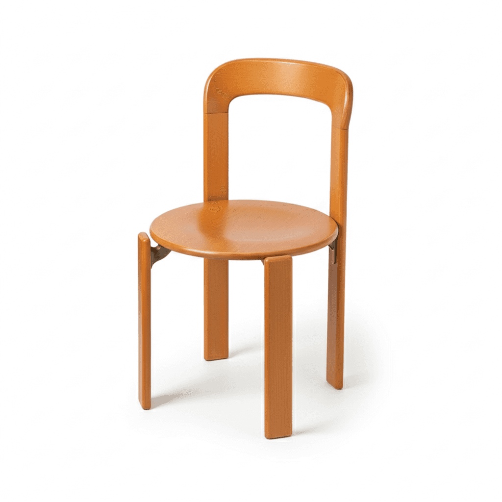 Scandinavian Natural Wood Armless Kitchen Chair 15.3inch Wide Non-Swivel 1 Piece thumbnail 19