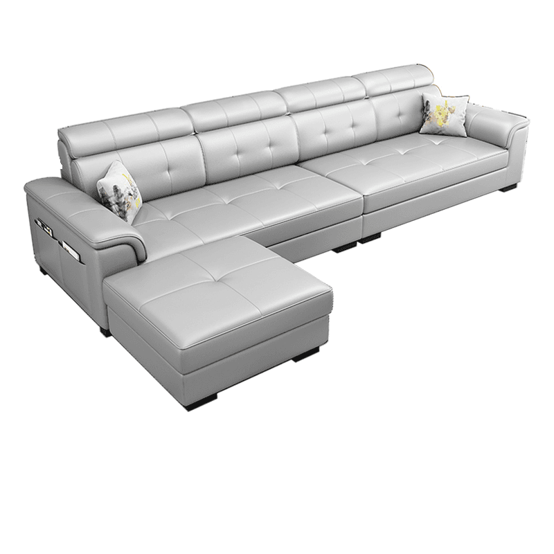 L-Shape Parlor Corner Sectional with Left Hand Facing Orientation, Decorative-stitched Tufting and Concealed Support thumbnail 1