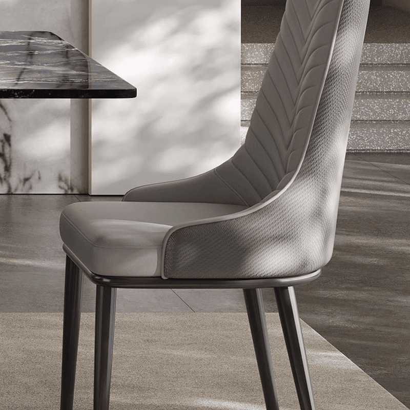 Dining Table Set with Marble Slab Top for 6 People/4 People in Multicolor thumbnail 4
