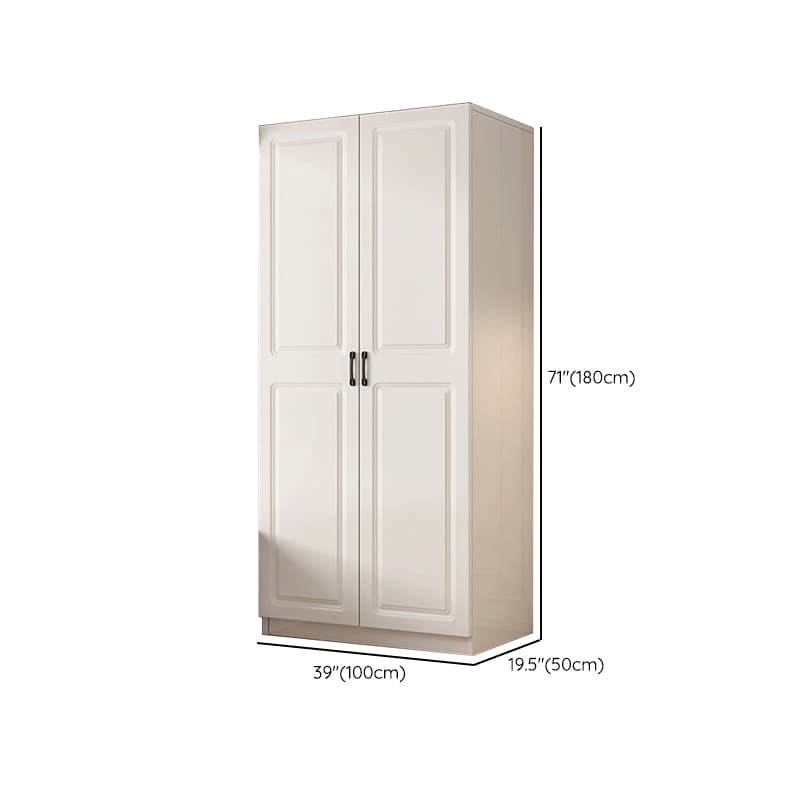 Casual Chalk Timber Wardrobe with Soft Close Drawer and Door, Interior Shelves, Hanging Rod thumbnail 9
