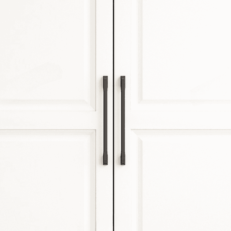 Chalk Minimalist Manufactured Wood Cabinet Armoire with 2-Drawer, Soft Close Door, Interior Shelves, and Clothing Rod thumbnail 5